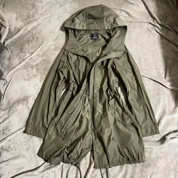 23구 밀리터리 블루종 라이트 아우터 드로 코드 후드 부착