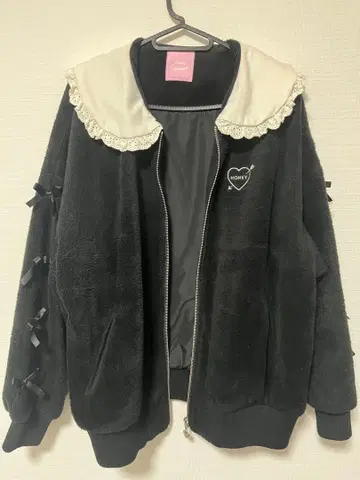 [ 허니시나몬 ] 프릴 카라 부착 블루종