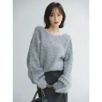 아뉴앙스 수리 알파카 니트 풀오버