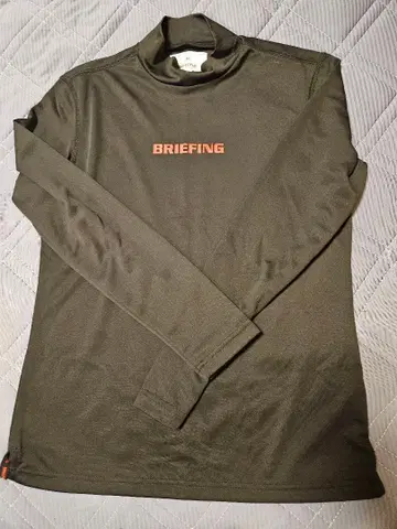 BRIEFING 다크 그린 긴팔 셔츠 S 사이즈 남녀 공용