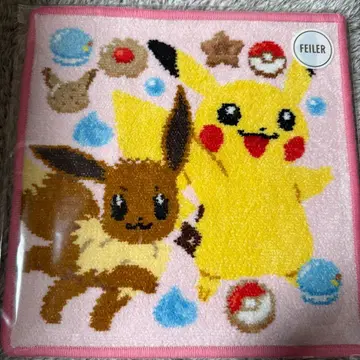 FEILER 피카츄 이브이 손수건 포켓몬 라브라리