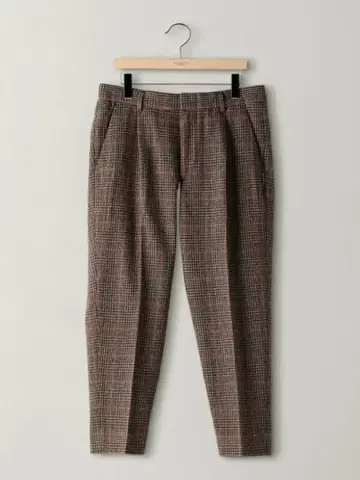 BEAUTY&YOUTH/플란넬 글렌체크 1P 와이드 팬츠/SIZE:L