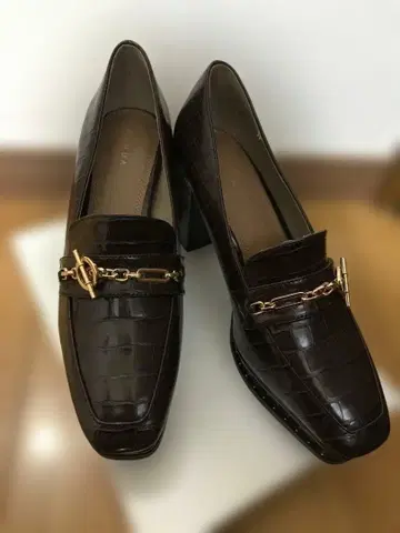 RANDA 체인 부품 힐업 로퍼 L 사이즈 새상품급