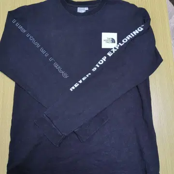 THE NORTH FACE 더 노스 페이스 블랙 롱 슬리브 XL