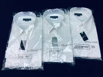 새상품 형태안정 화이트 흰색 긴팔 커터셔츠 와이셔츠 42-78 3개