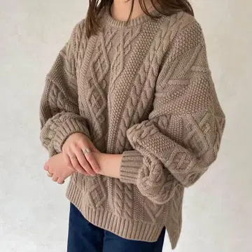 [idem ] made in Japan knit 일본제 니트 케이블 짜임