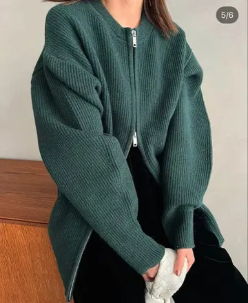 clane ZIP RIB KNIT TOPS