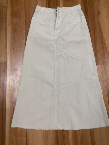 프레임워크 코듀로이 롱 스커트 프린지