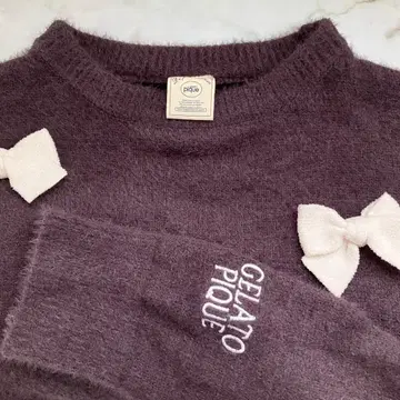 젤라또피케 상의 룸웨어 리본 풀오버 gelato pique