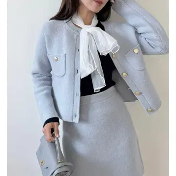 SNIDEL 폭스 니트 자켓