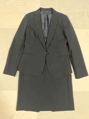 네이비 다크 네이비 스커트 수트 M 9AR