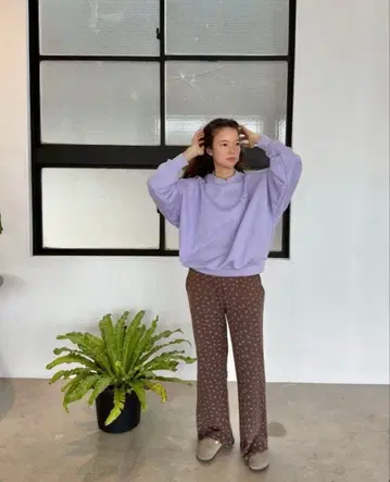 ayakawasaki 맨투맨 라벤더