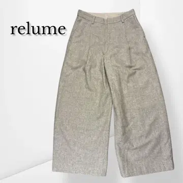 [ 레리움 저널 스탠다드 ] 울 혼방 팬츠 그레이 깔끔한 일본제