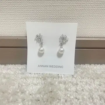 ANNAN WEDDING 펄 장식 귀걸이