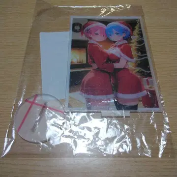 렘과 라무 크리스마스 아크릴 스탠드 리제로 10cm x 15cm