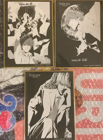 DEATH NOTE전 입장 혜택 색지 야가미 라이토 3장 세트