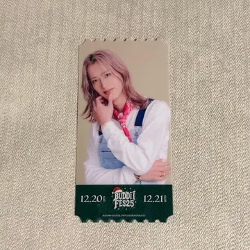 BUDDiiS MORRIE 클리어 픽처 티켓