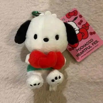 포차코 카라비너 부착 마스코트 산리오 하트풀 페스티벌