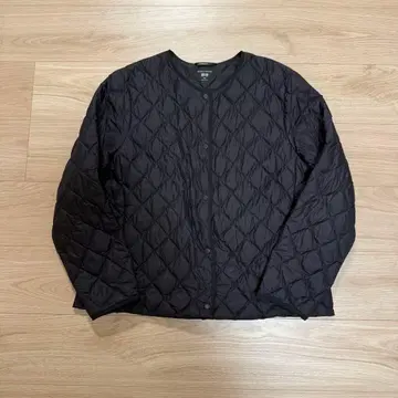 유니클로 웜 테디드 아우터 블랙 XXL 사이즈