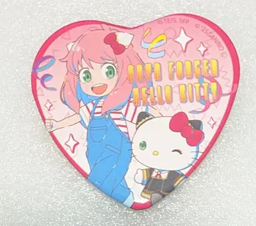 아냐 키티 SPY x FAMILY 산리오 하트 캔뱃지