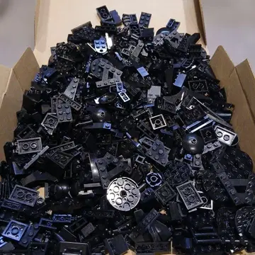 10 LEGO 블랙 블록 작은 부품 묶음 판매