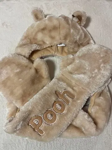 디즈니 머플러 캡 푸우