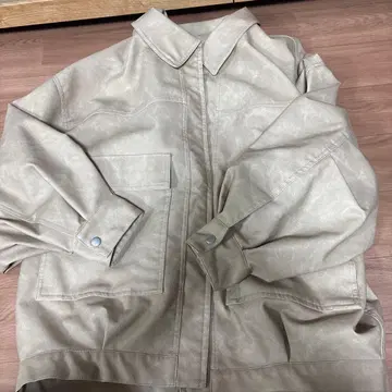 Heather 인조 가죽 BIG 블루종