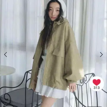 Heather 인조 가죽 BIG 블루종