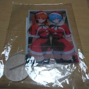 아스카 레이 산타 의상 아크릴 스탠드 에반게리온 10cm x 15cm