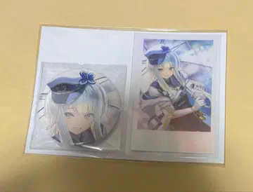 니지산지 시오리바 루리 생일 굿즈 캔뱃지 & 폴라로이드풍 카드