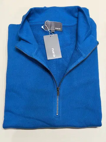 ns.b 니콜 하프 지퍼 로고 스탠드 맨투맨 풀오버