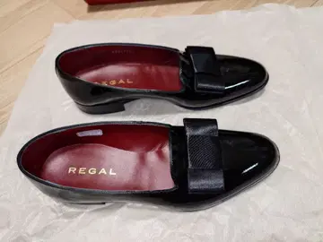 REGAL 블랙 오페라 펌프스 23.5cm