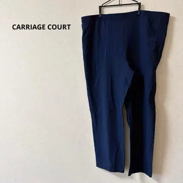 새상품급 CARRIAGE COURT 네이비 롱 심플