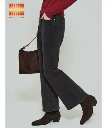 [ DAILY WARM ] 속기모 데님 플레어 팬츠