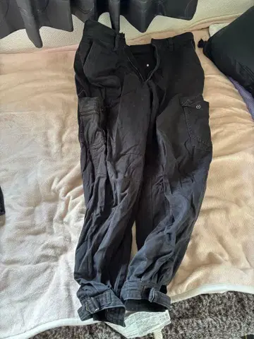 블랙 카고 팬츠 LL 청바지풍 닛카 닛카포카