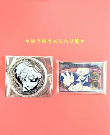 카구라바치 실버 캔뱃지 펍 미러풍 아크릴 스티커 사카모토 히토시