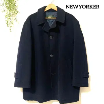 NEWYORKER 뉴요커 스텐카라 코트 울 라무 블랙