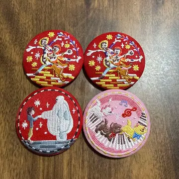 Disney 자수 배지 세트 4개 디즈니