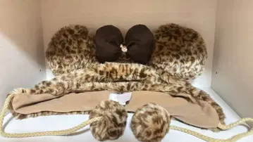 디즈니 레오파드 무늬 팬캡