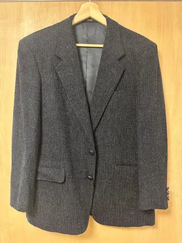 DAKS 테일러드 자켓 트위드 네이비