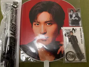 Snow Man 메구로 렌 응원봉 부채 아크릴 스탠드 스티커