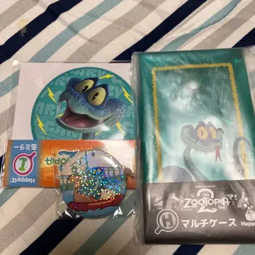 주토피아2 게리 더 스네이크 틴 거울 시크릿 틴 배지 멀티 케이스