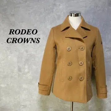 로데오 크라운 피 코트 더블 안감 퀼팅 카멜 2714