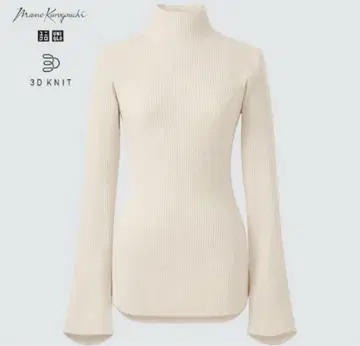 유니클로 마메쿠로구치 니트 화이트 M 사이즈