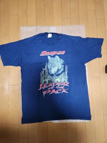 Snap-on XL 네이비 T셔츠 그래픽 프린트