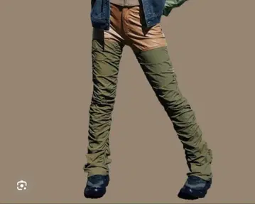 베이지 올리브 팬츠