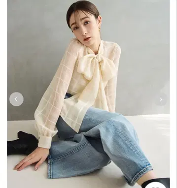 프레이 아이디 빅 보타이 블라우스