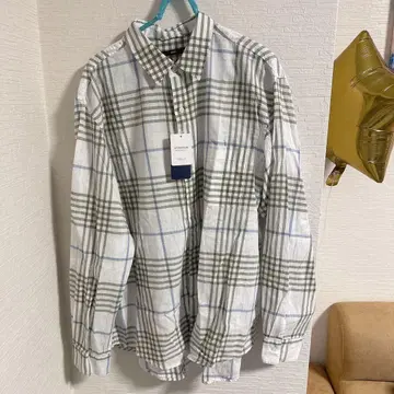SHIPS 체크 무늬 긴팔 셔츠 M 사이즈