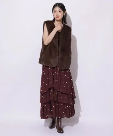 Mystrada 랜덤 캉캉 스커트 홍차 Arpege story