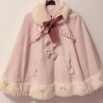 앙크루즈 판초 리본 핑크